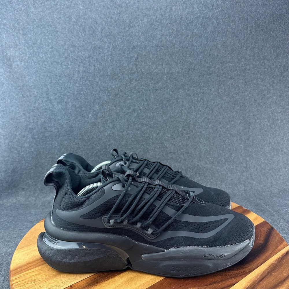 Adidas Alphaboost V1 Triple Black Mens Running Shoes HP2760 Size 12 Low Top